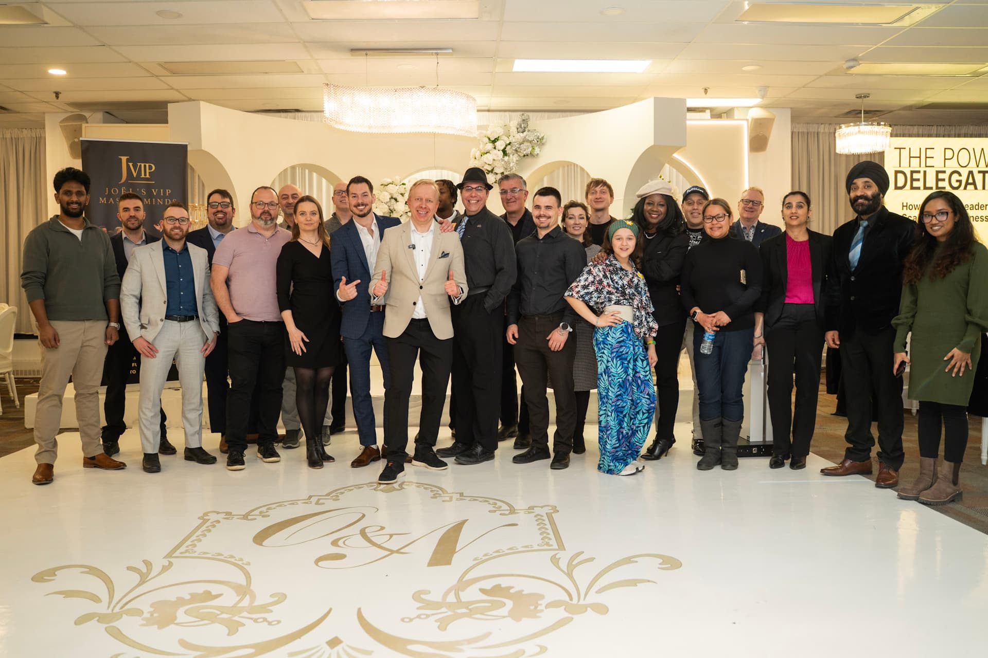 A working session table at a Joël's VIP Masterminds event